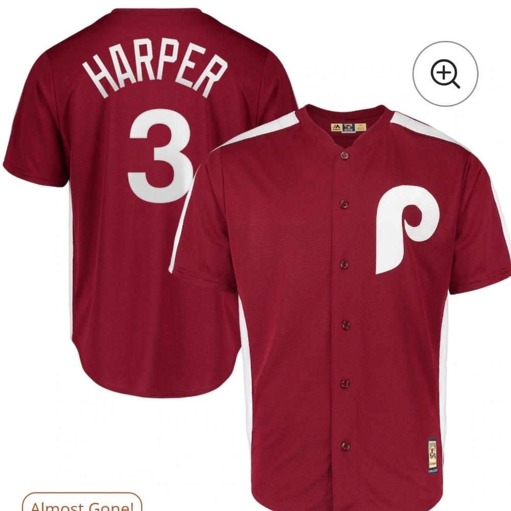 Men's Red Baseball Jersey